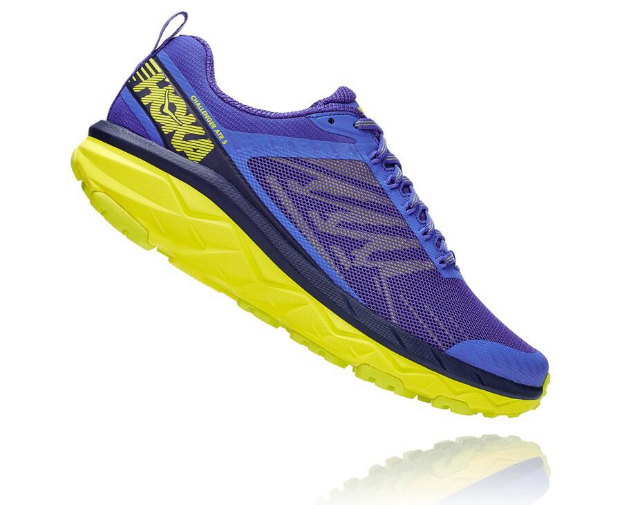 Hoka One One Trailsko Herre - Challenger Atr 5 - Blå/Grøn - 901532RZS